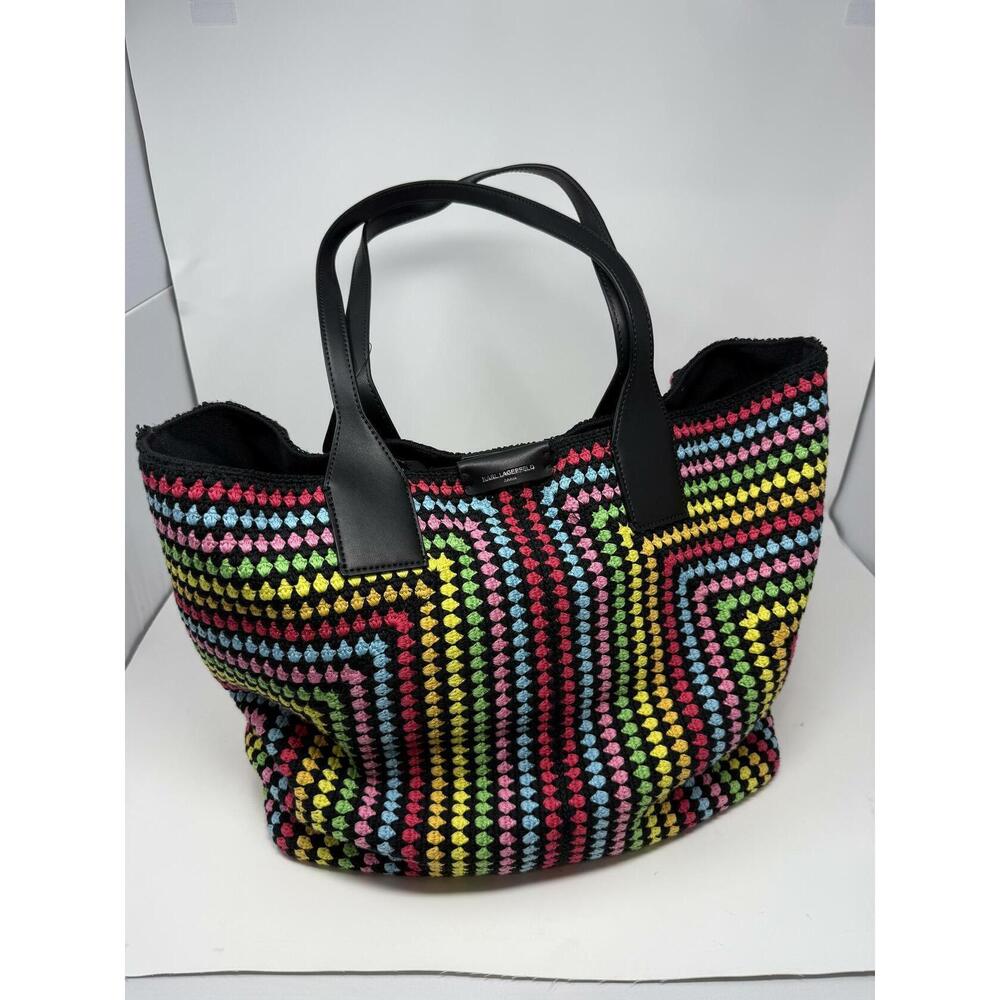 KARL LAGERFELD PARIS Women's Multicolor Henriette Large Tote Bag - Picture 2 of 4